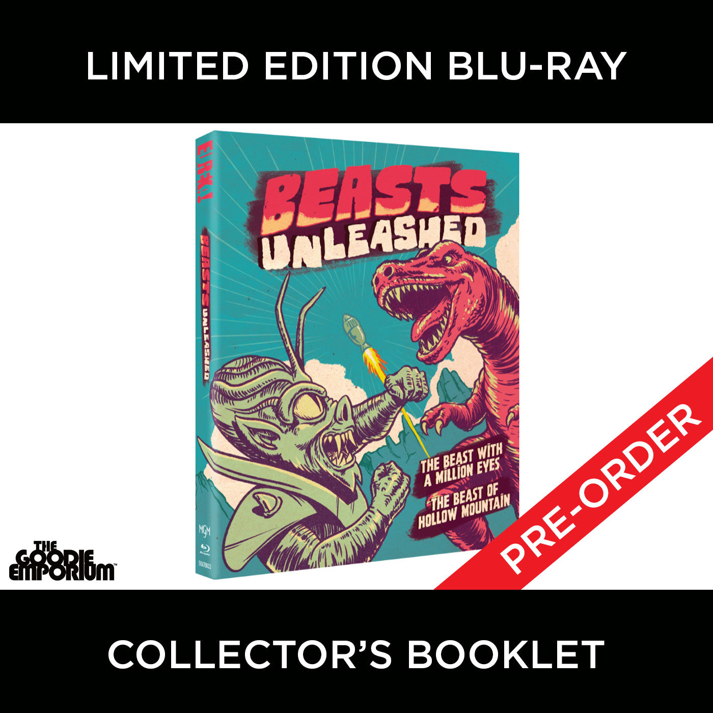 Beasts Unleashed Blu-ray 1955 1956 Eureka Beast with a Million Eyes of Hollow Mountain