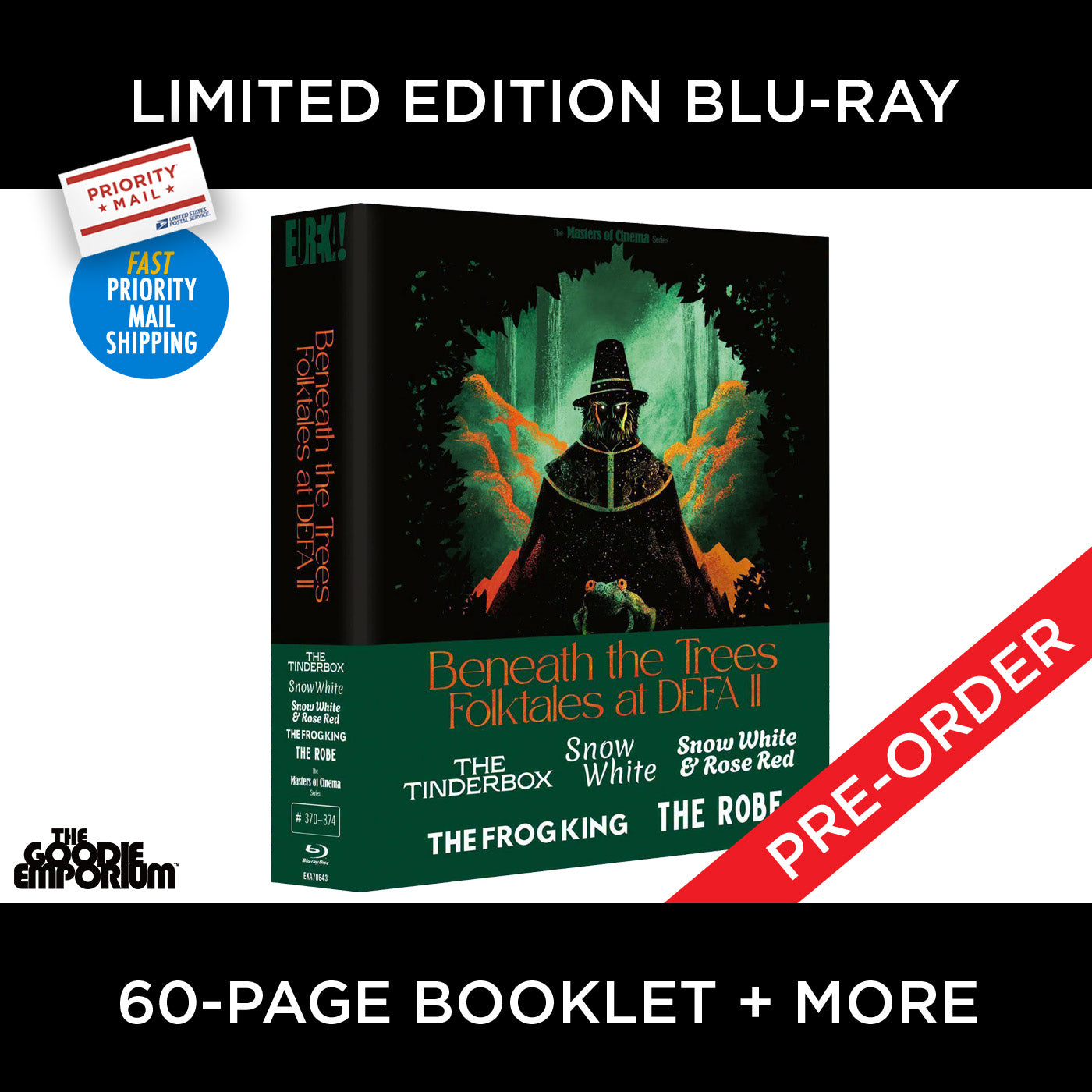 Beneath The Trees Folktales At DEFA Blu-ray Eureka The Tinderbox Snow White and Rose Red Frog King Robe