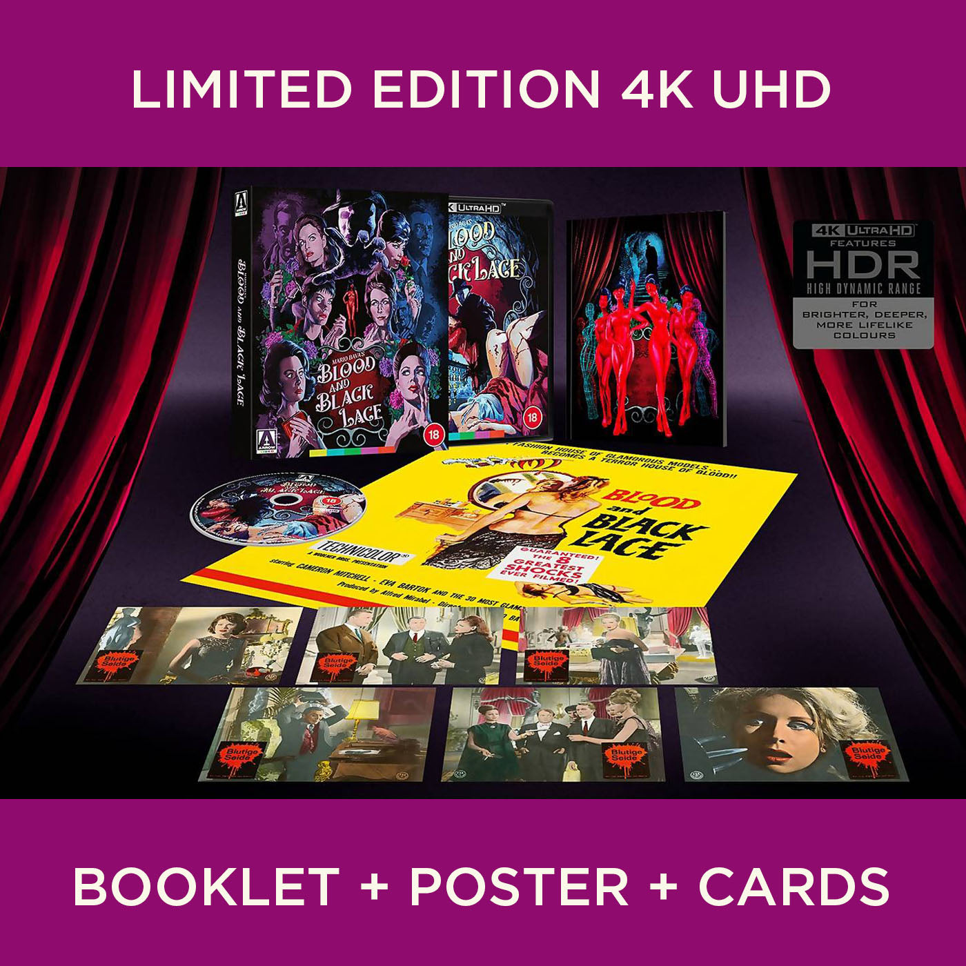 Blood and Black Lace Mario Bava Giallo UHD 4K Arrow Films Ultra HD Blu-ray