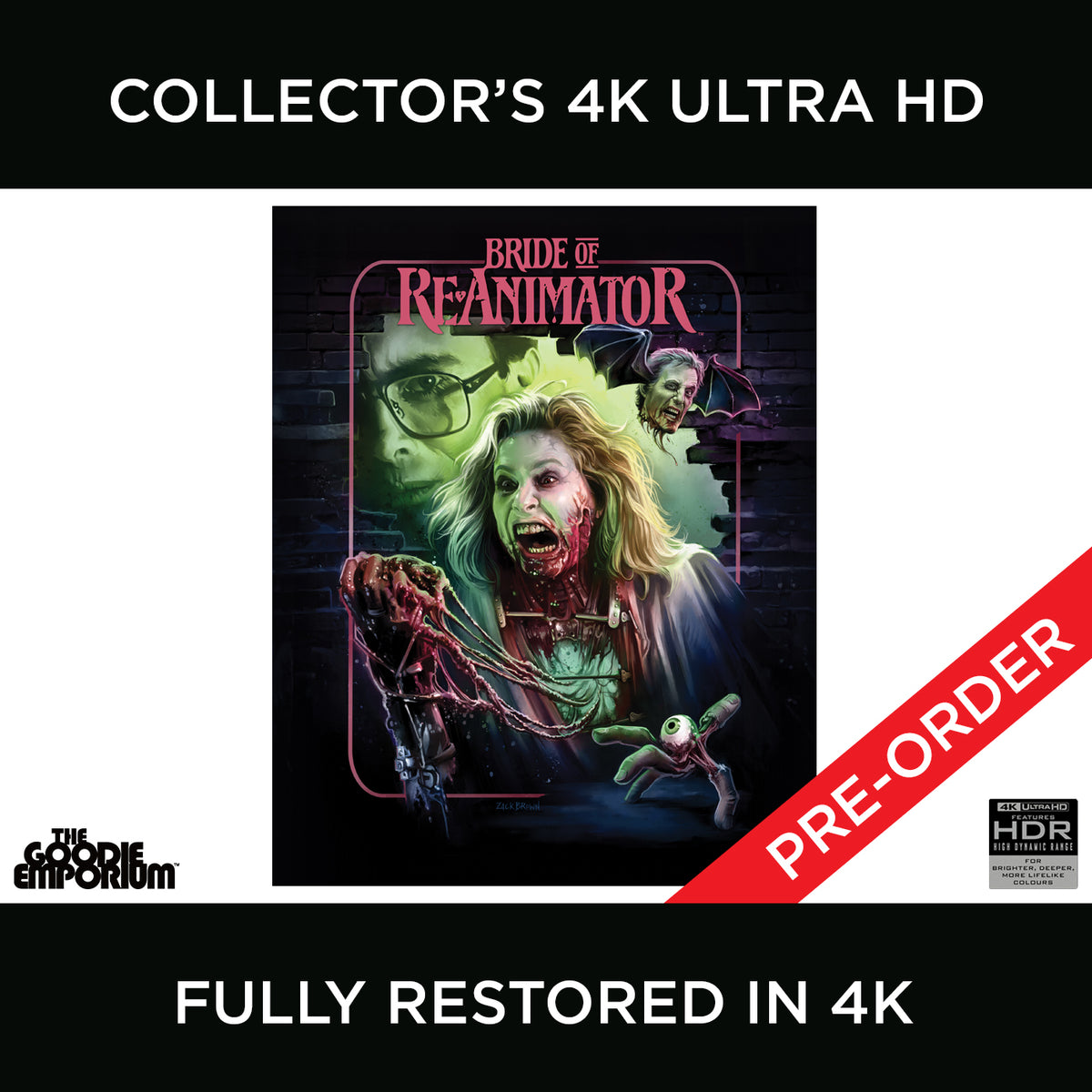 Bride of Re-Animator 4K Ultra HD Blu-ray Brian Yuzna Jeffrey Combs Bruce Abbott 1990