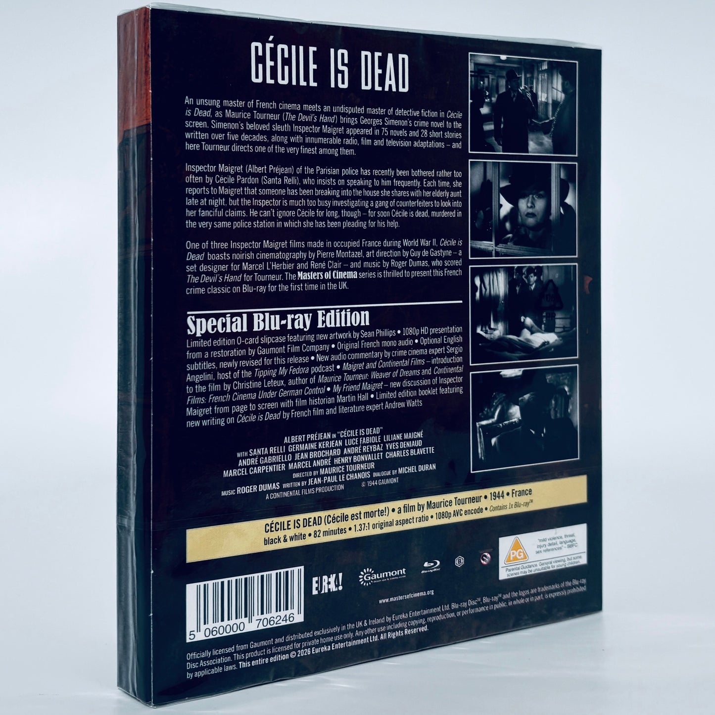 Cecile is Dead Blu-ray Eureka 1944 Maurice Tourneur Albert Préjean Santa Relli