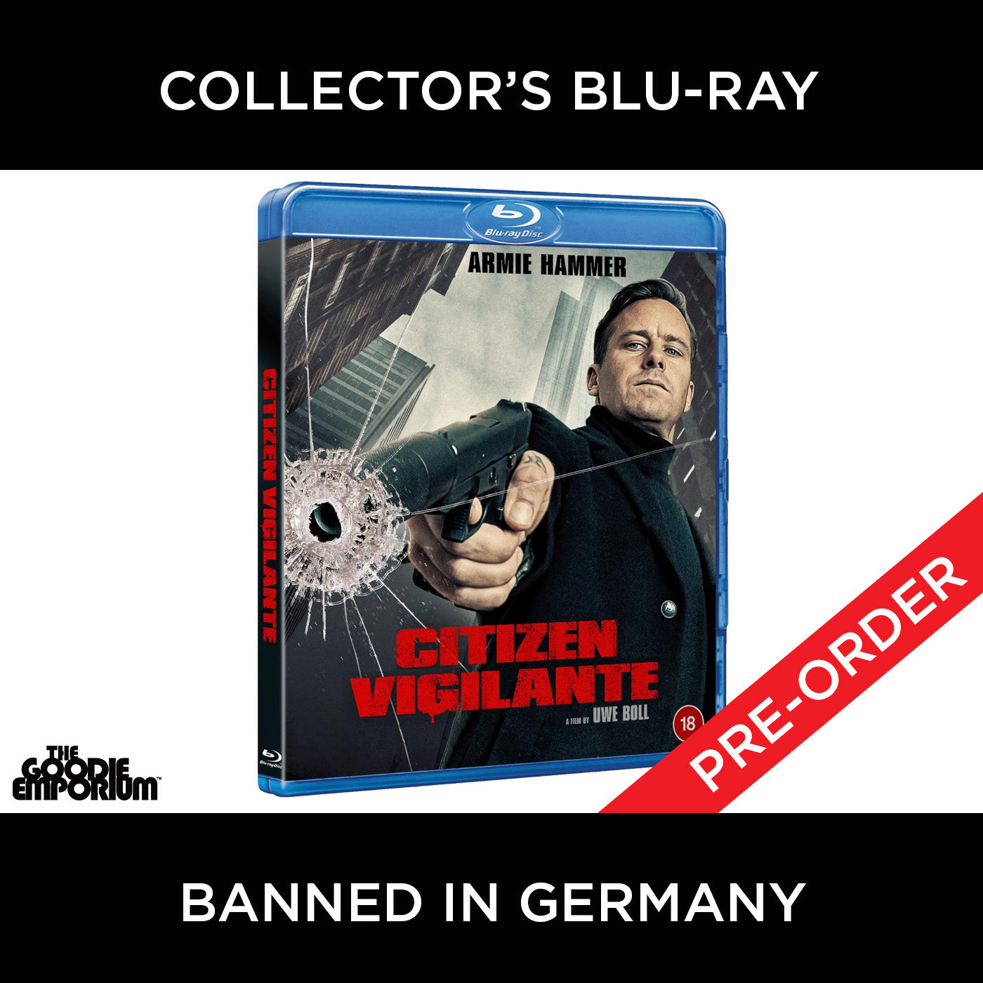 Citizen Vigilante Blu-ray 2026 Armie Hammer Costas Mandylor Uwe Boll