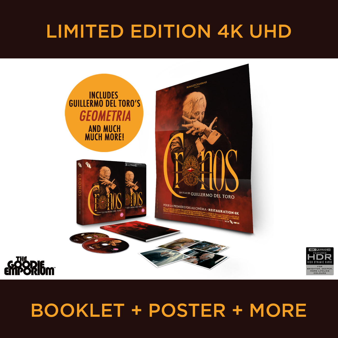 Cronos 4K Ultra HD Blu-ray BFI British Film Institute vampire Guillermo del Toro