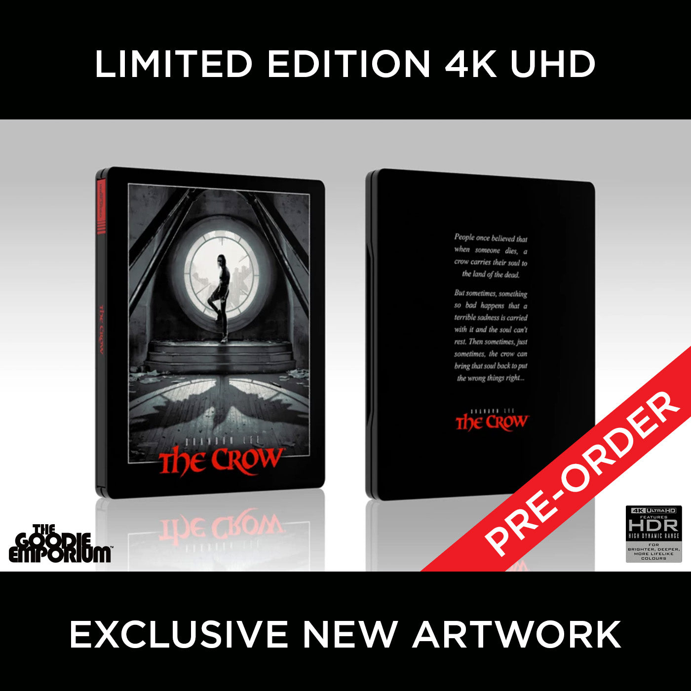 The Crow 4K Ultra HD UHD Blu-ray Brandon Lee Steel Book Steelbook Paramount