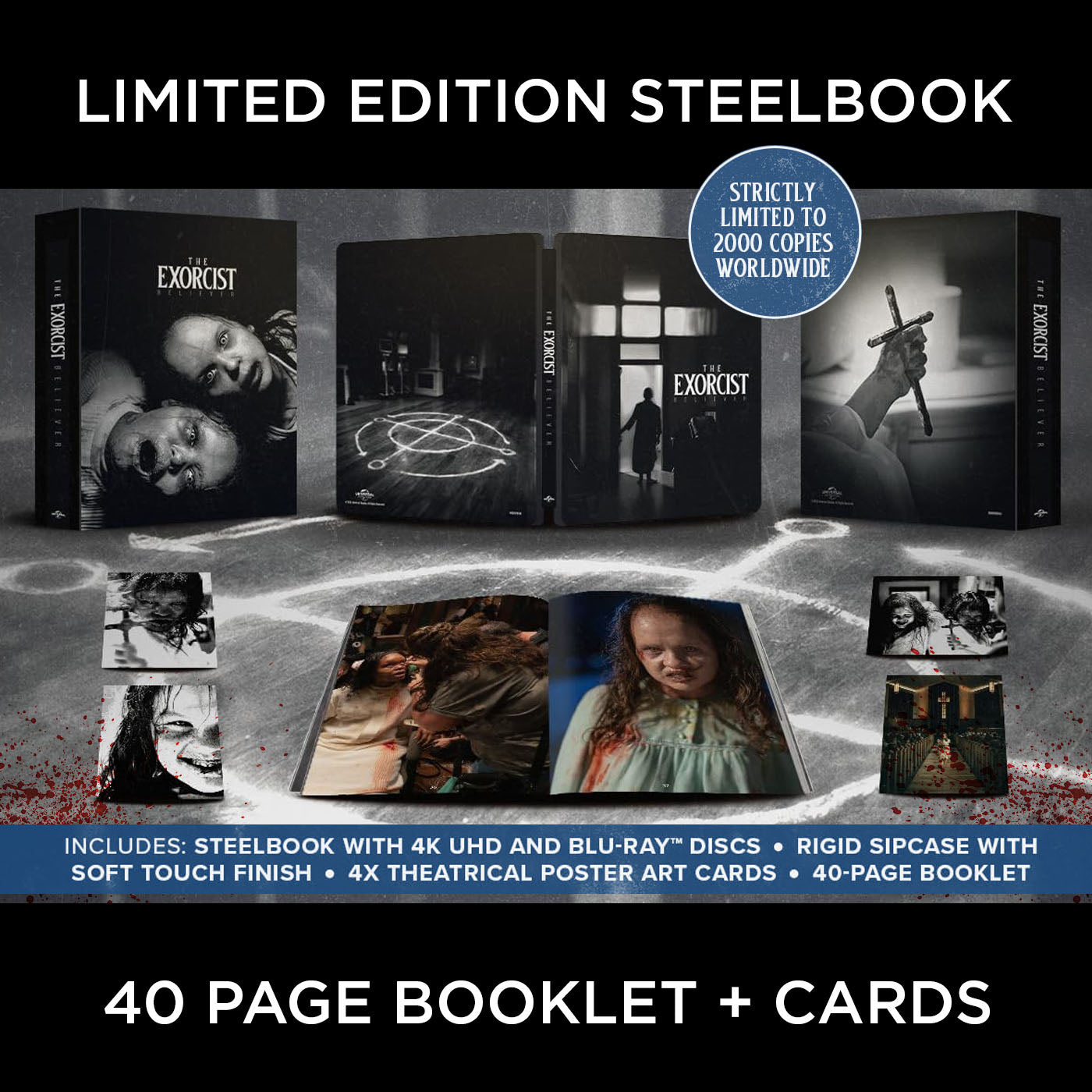 The Exorcist Believer 2-Disc 4K Ultra HD Blu-ray SteelBook Universal Limited