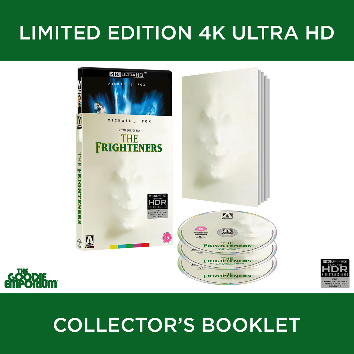 The Frighteners Ultra HD Blu-ray 1996 Arrow Peter Jackson Michael J. Fox