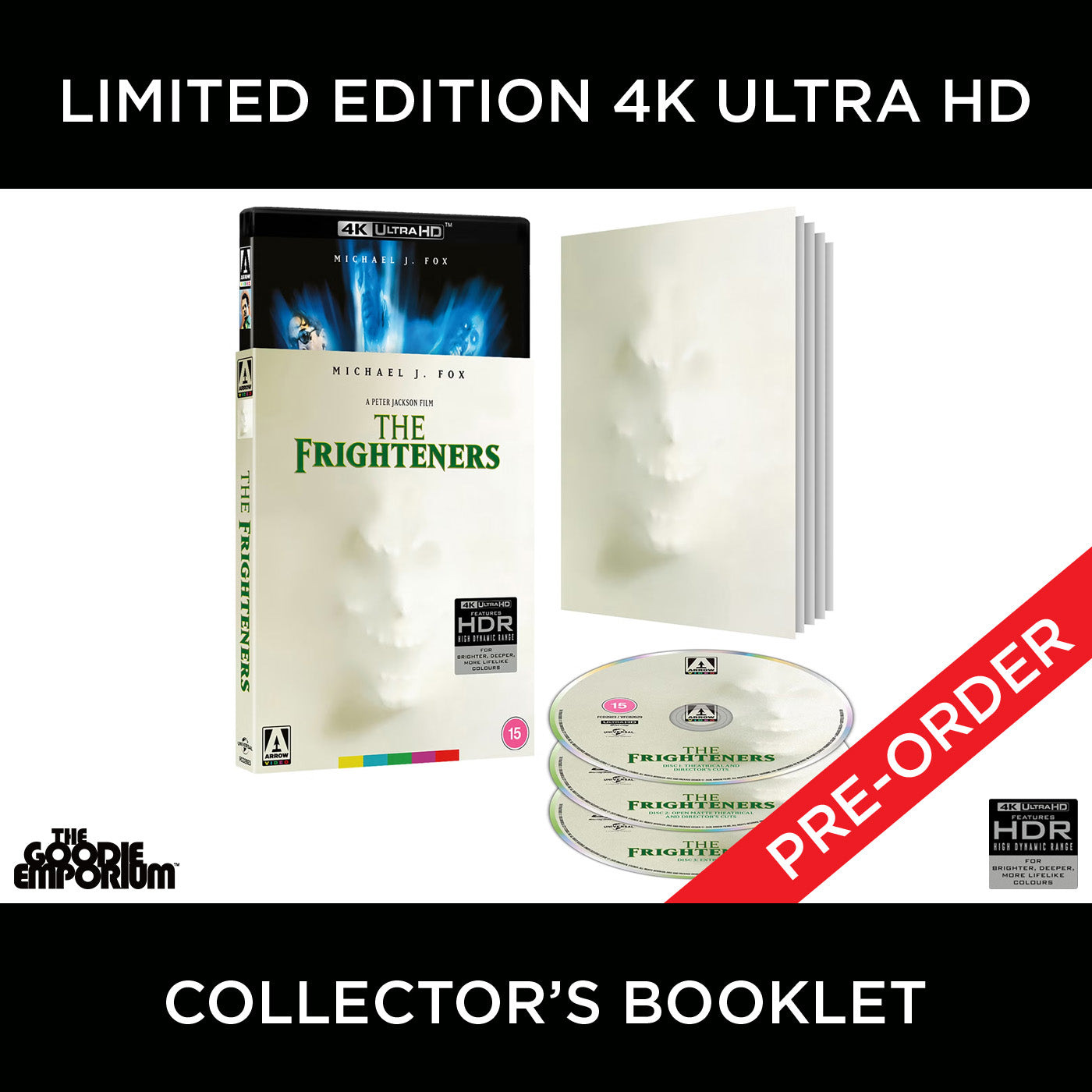 The Frighteners Ultra HD Blu-ray 1996 Arrow Peter Jackson Michael J. Fox