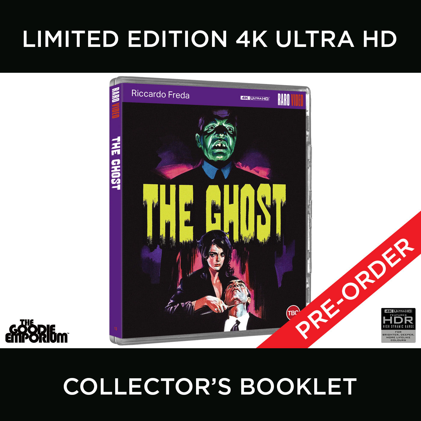 The Ghost 4K Ultra HD Blu-ray Radiance Raro Video UHD 1963 Lo Spettro Spectre Lo Spettro del Dr. Hichcock