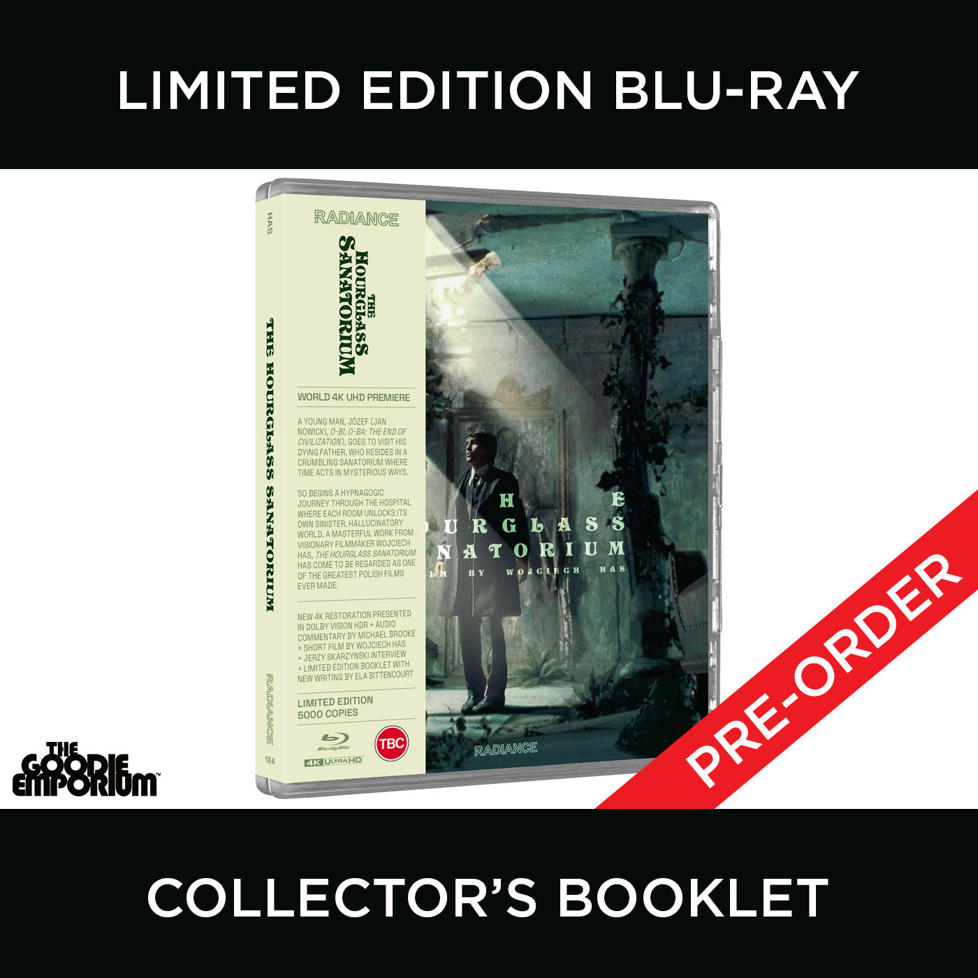 The Hourglass Sanatorium Blu-ray 4K Ultra HD 1973 Radiance hour glass Jan Nowicki Wojciech Has