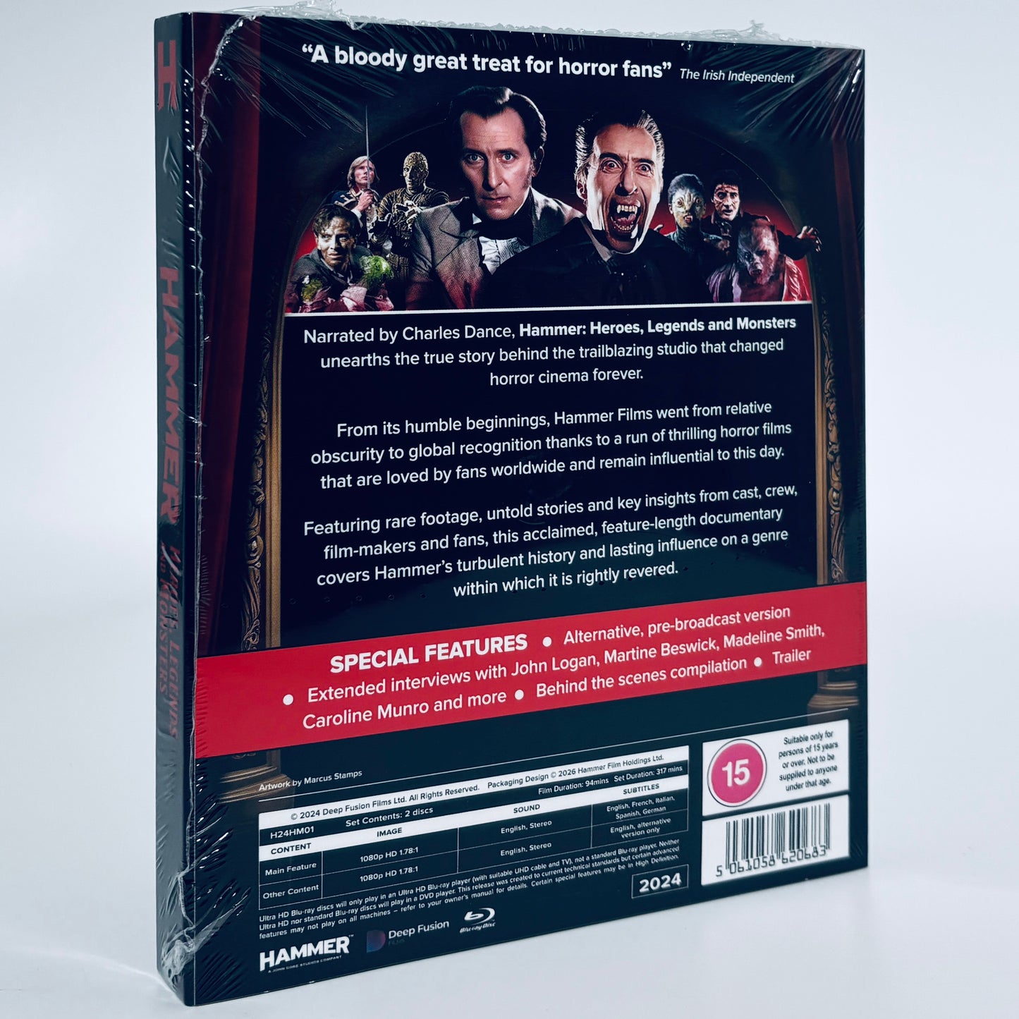 Hammer: Heroes, Legends and Monsters Blu-ray 2024 Hammer Films Documentary