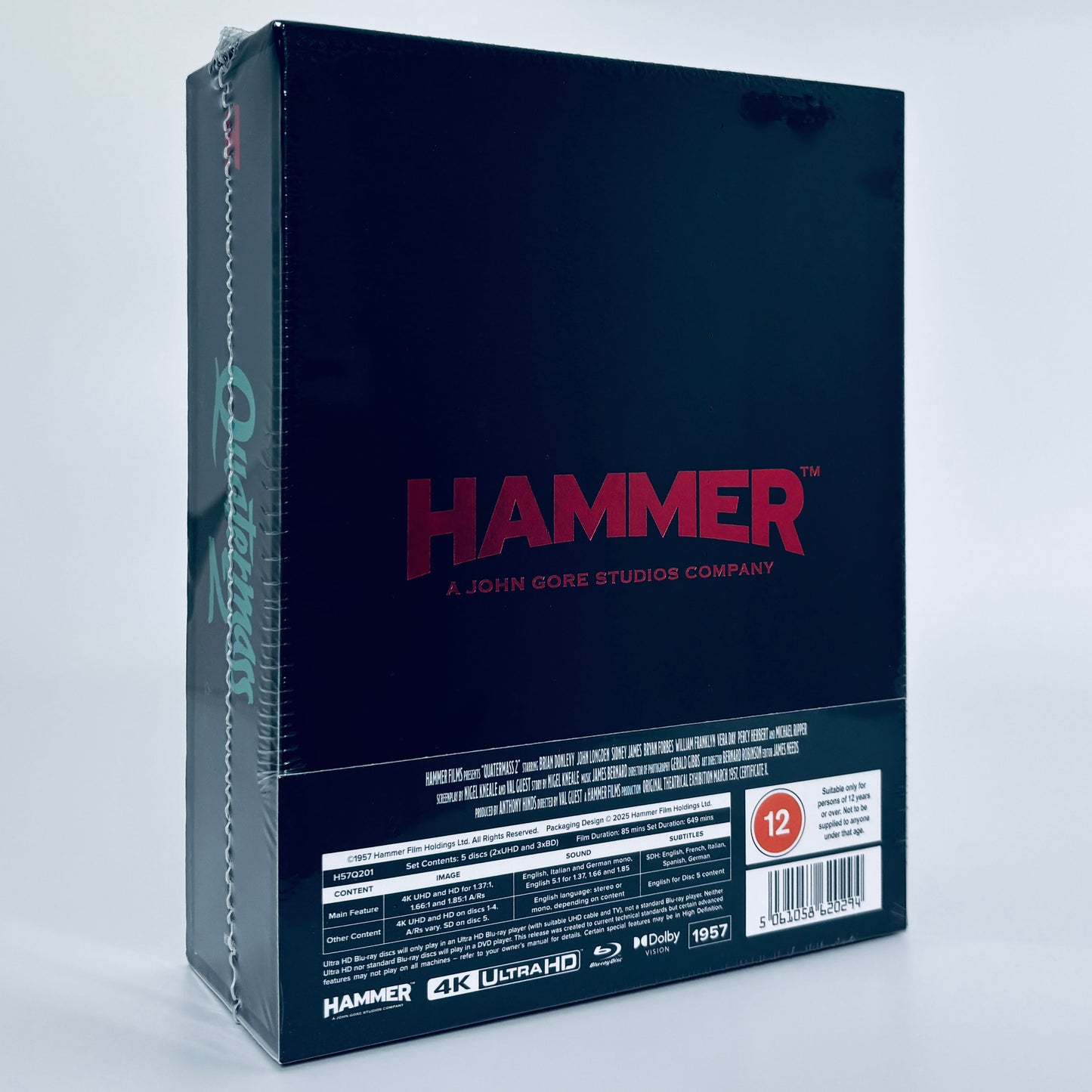 Quatermass 2 II Enemy From Space 4K Ultra HD Blu-ray Hammer Films Sequel
