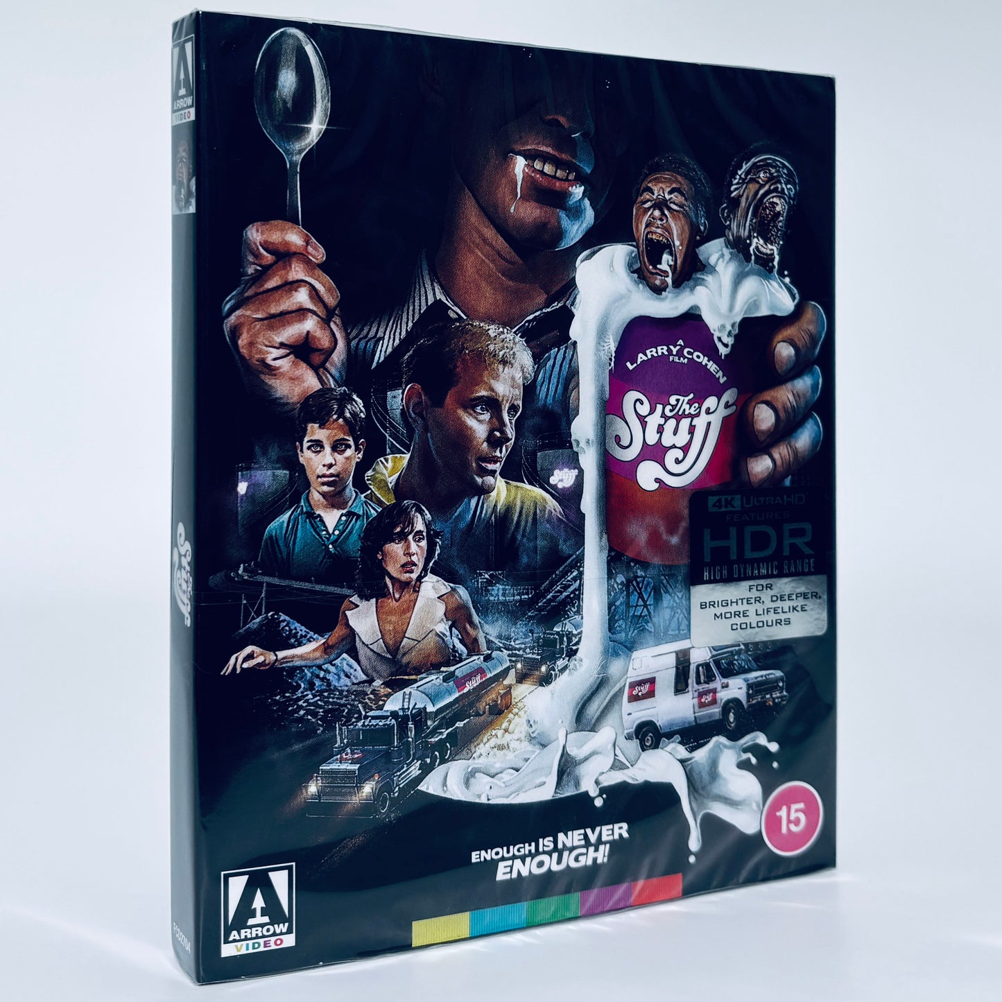 The Stuff 4K Ultra HD UHD 1985 Blu-ray Arrow Larry Cohen Michael Moriarty
