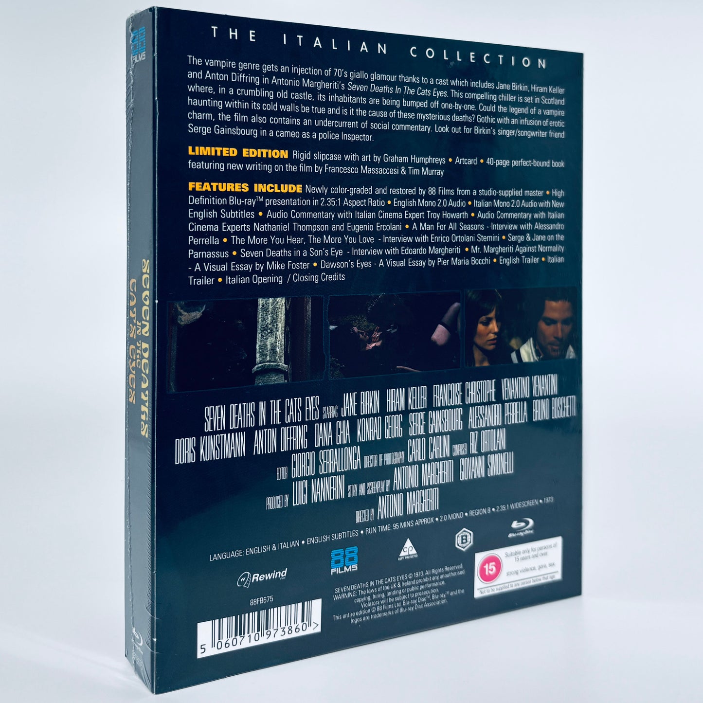 Seven Deaths in the Cat's Eye Blu-ray 1973 88 Films Gothic Antonio Margheriti