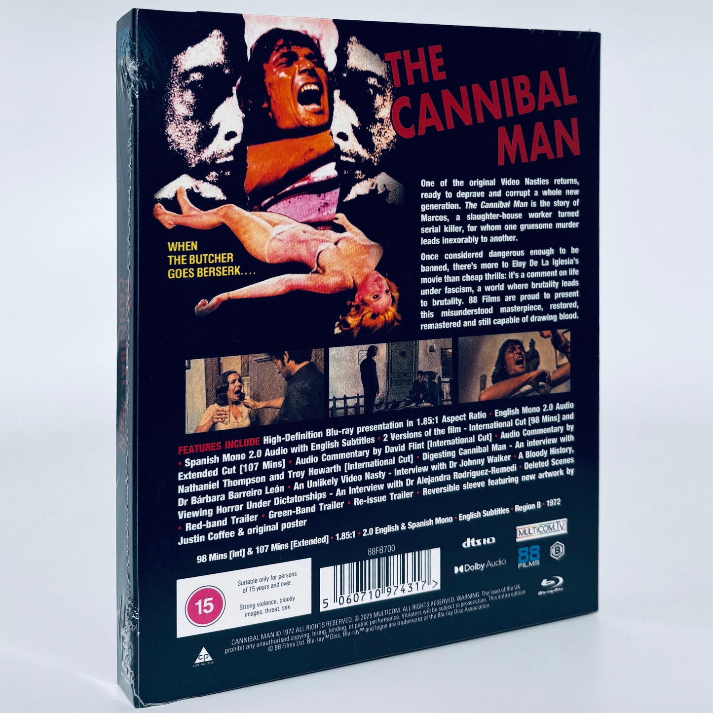 The Cannibal Man Blu-ray 1972 88 Films Apartment On The 13th Floor
