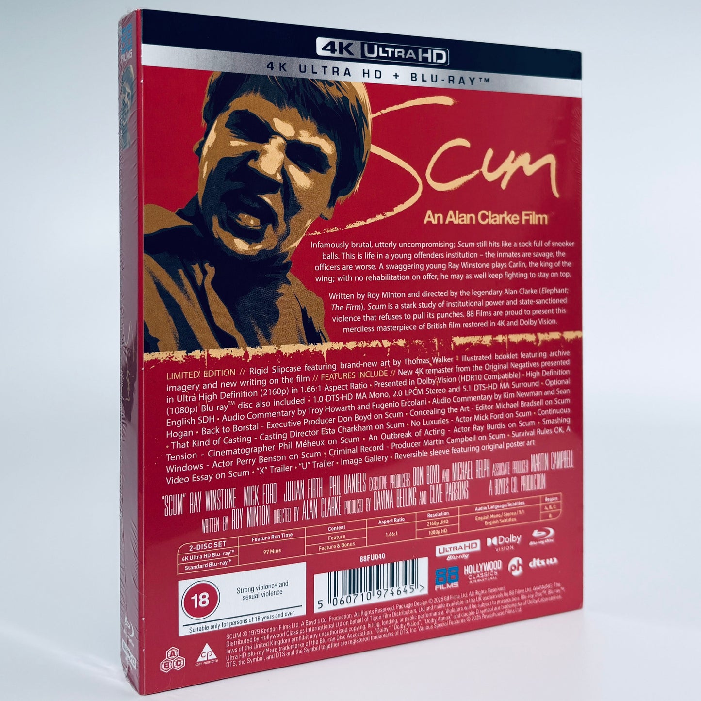 Scum 4K Ultra HD Blu-ray 88 Films UHD 1979 Alan Clarke Ray Winstone