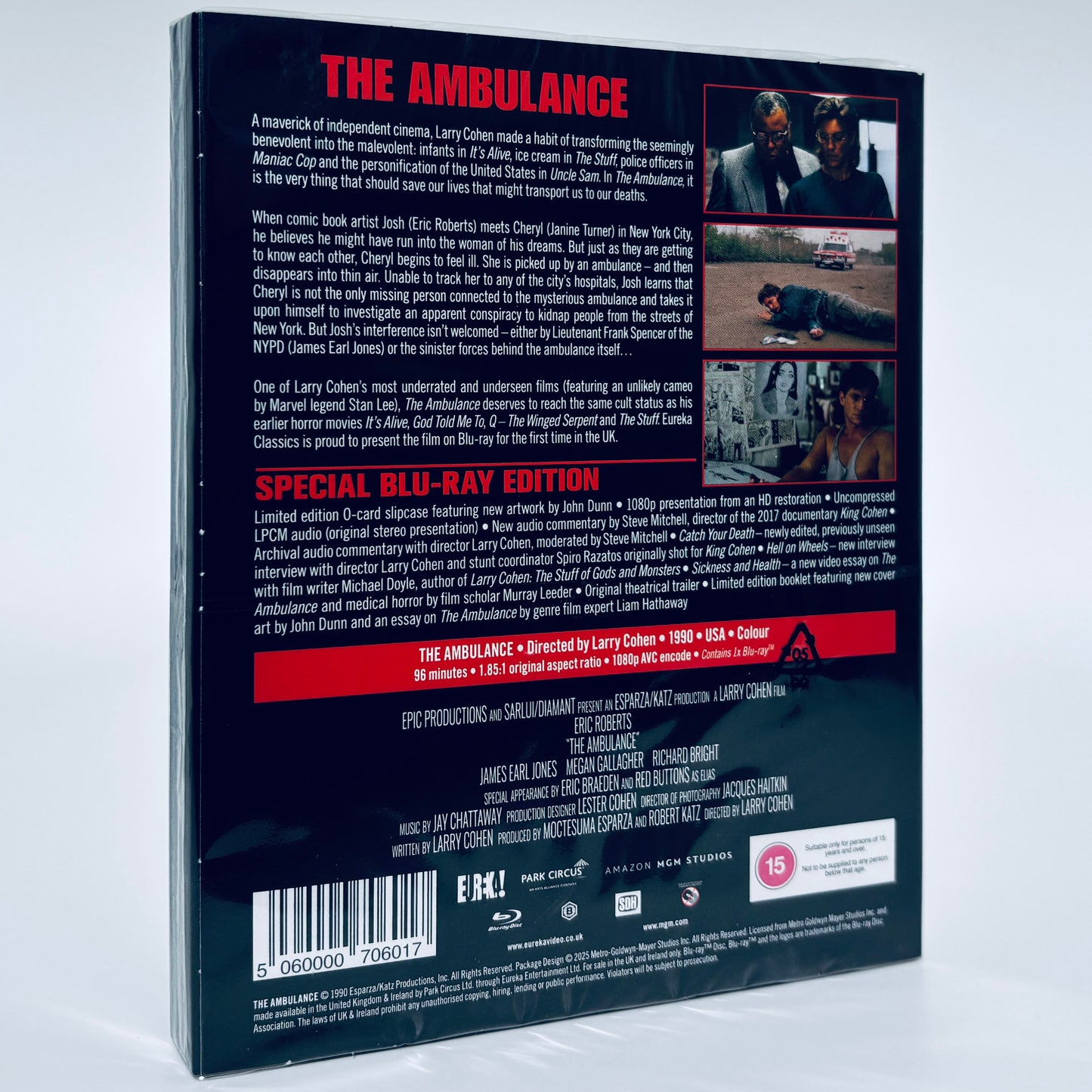 The Ambulance 1990 Blu-ray Eric Roberts Eureka James Earl Jones Larry Cohen Stan Lee