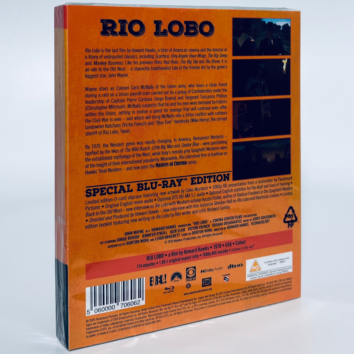 Rio Lobo Blu-ray 1970 John Wayne Eureka Howard Hawks