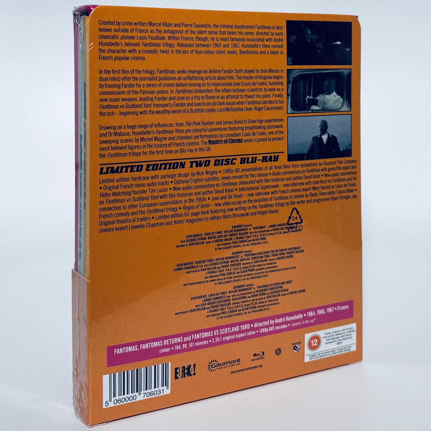 Fantomas Returns Trilogy Blu-ray Unleashed Scotland Yard Eureka André Hunebelle