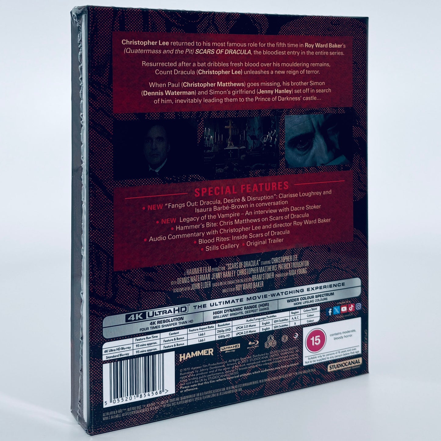 Scars of Dracula 4K Ultra HD 1970 Hammer Blu-ray Studio Canal Christopher Lee