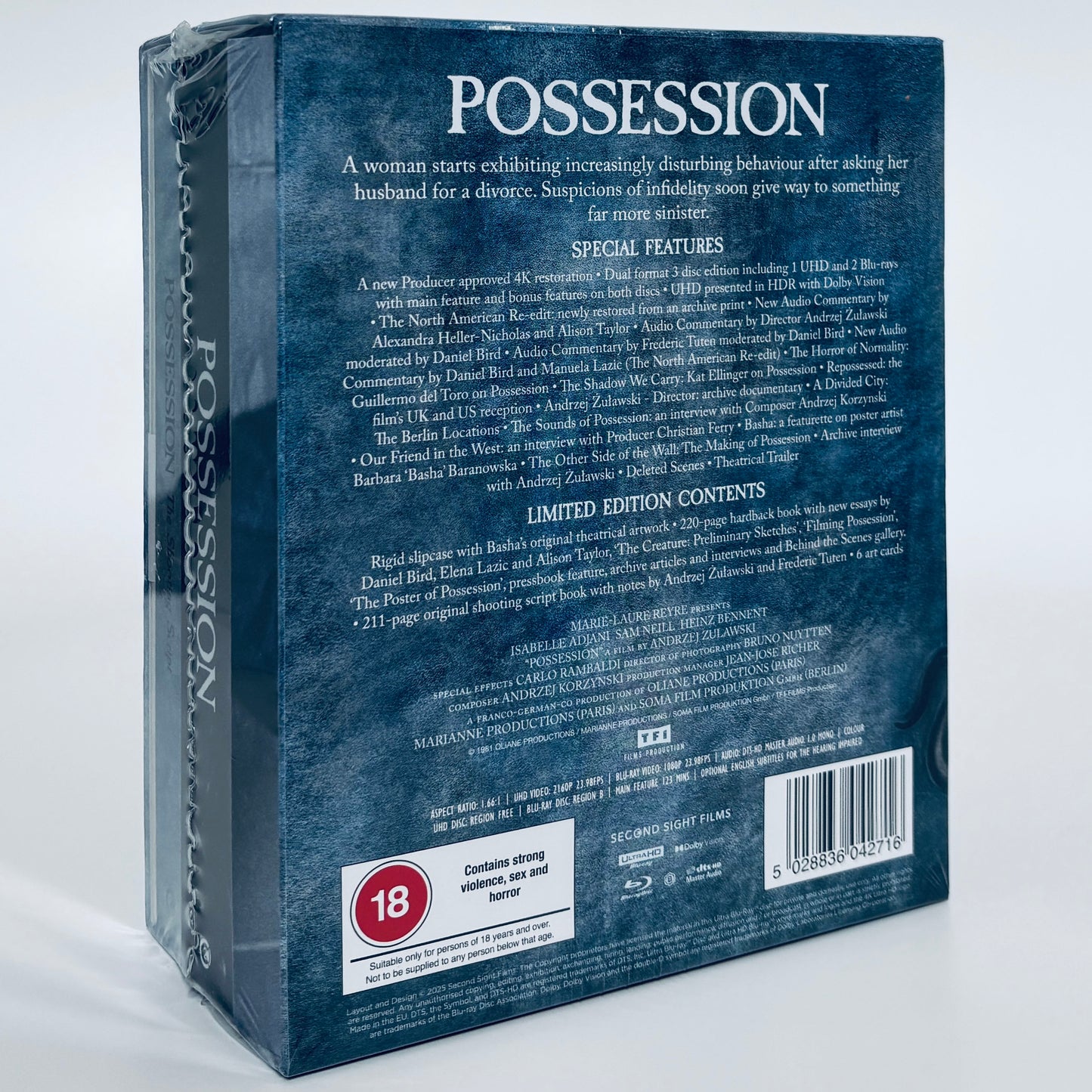 Possession 4K Ultra HD 1981 Blu-ray UHD Second Sight Isabelle Adjani Sam Neill