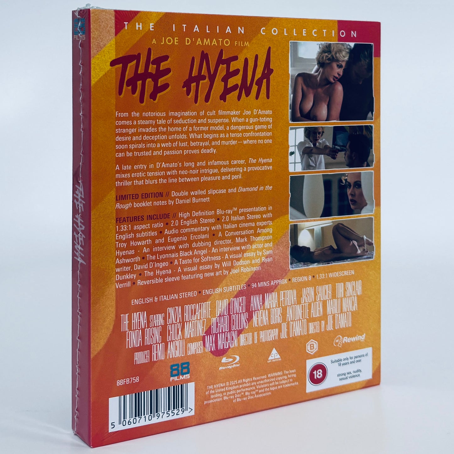 The Hyena Blu-ray Iena La 1997 88 Films Joe D'Amato Cinzia Roccaforte