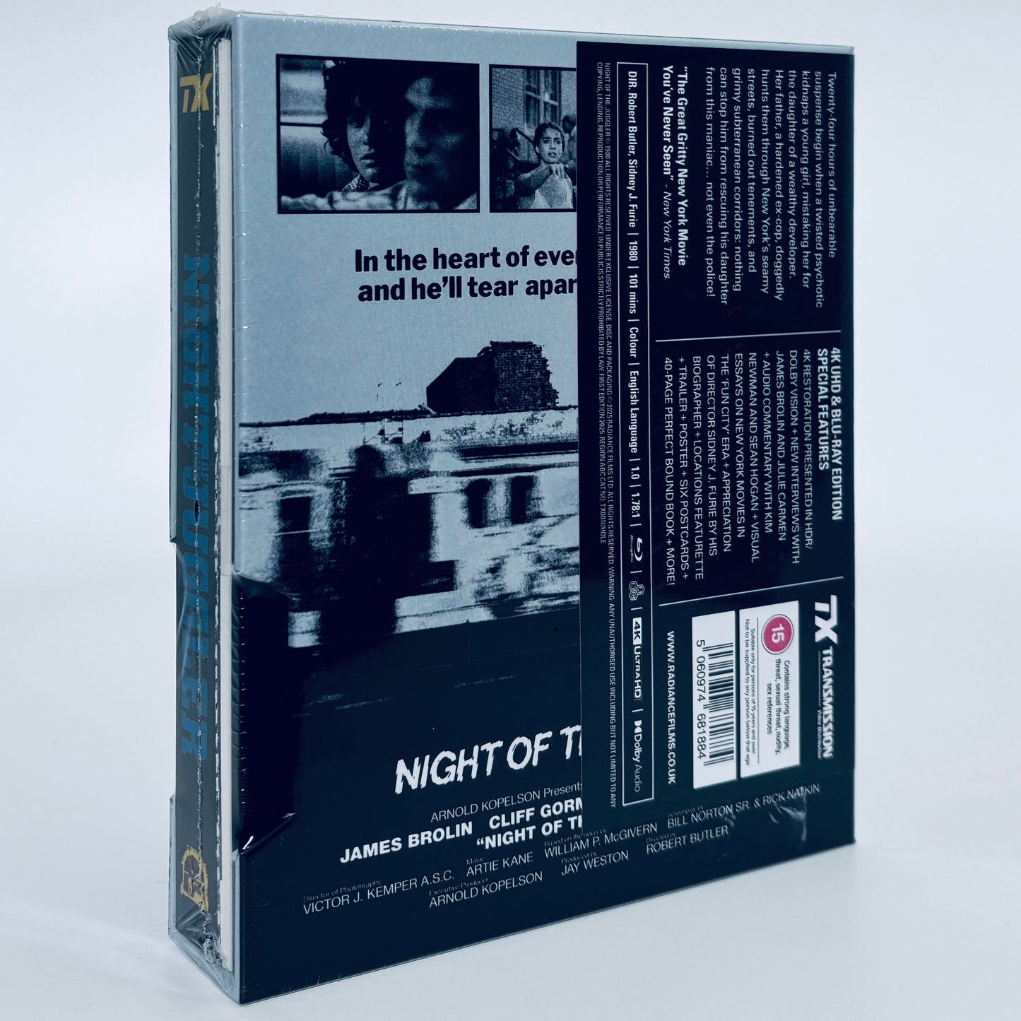 Night of the Juggler 4K Ultra HD Blu-ray Radiance Transmission UHD James Brolin