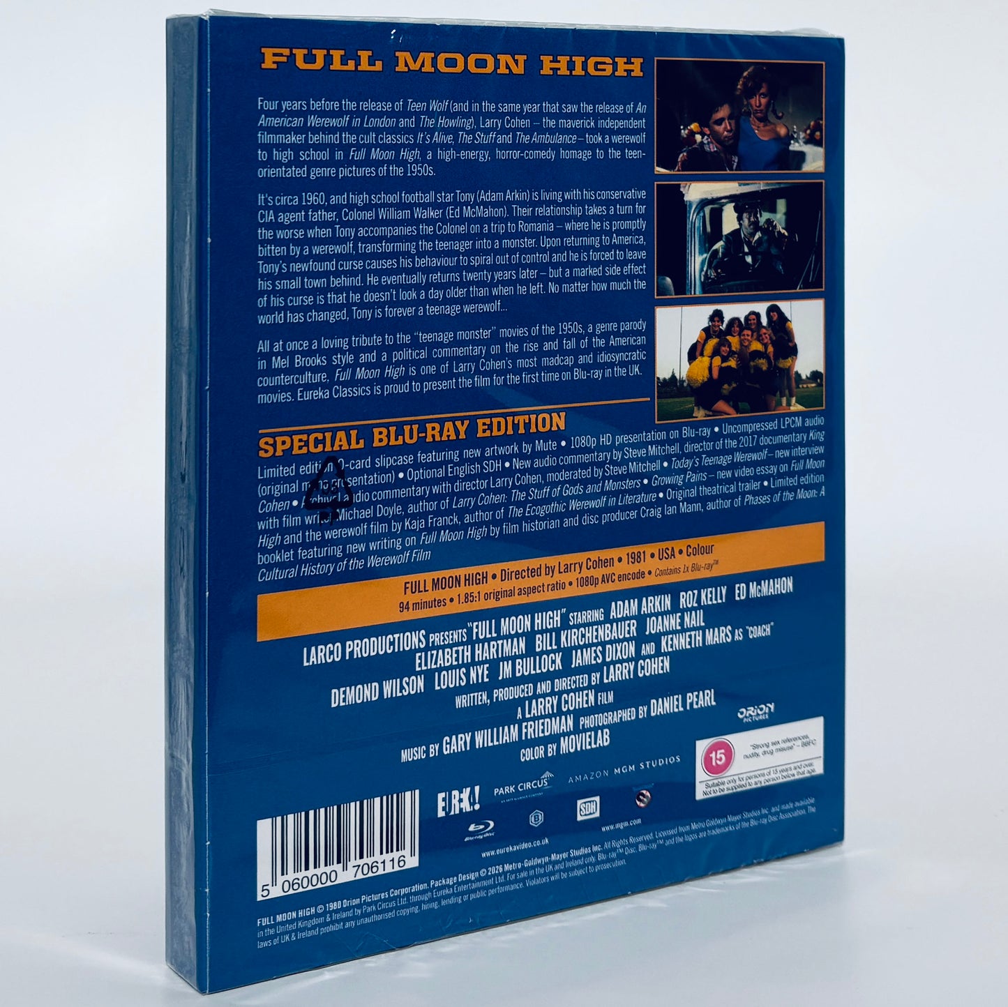 Full Moon High Blu-ray 1981 Larry Cohen Eureka Wolf werewolf Teen Comedy horror