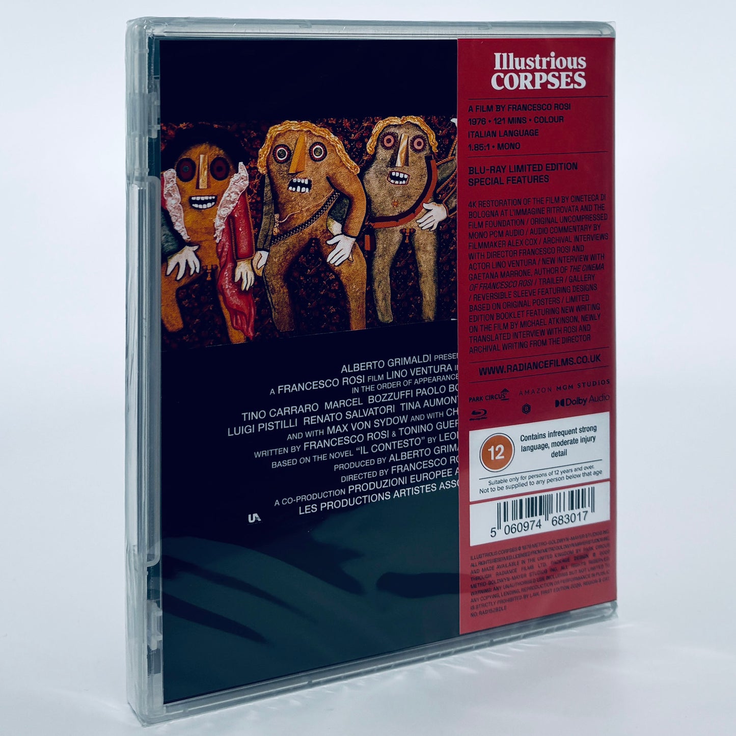 Illustrious Corpses Blu-ray 1976 Radiance Charles Vanel Max von Sydow