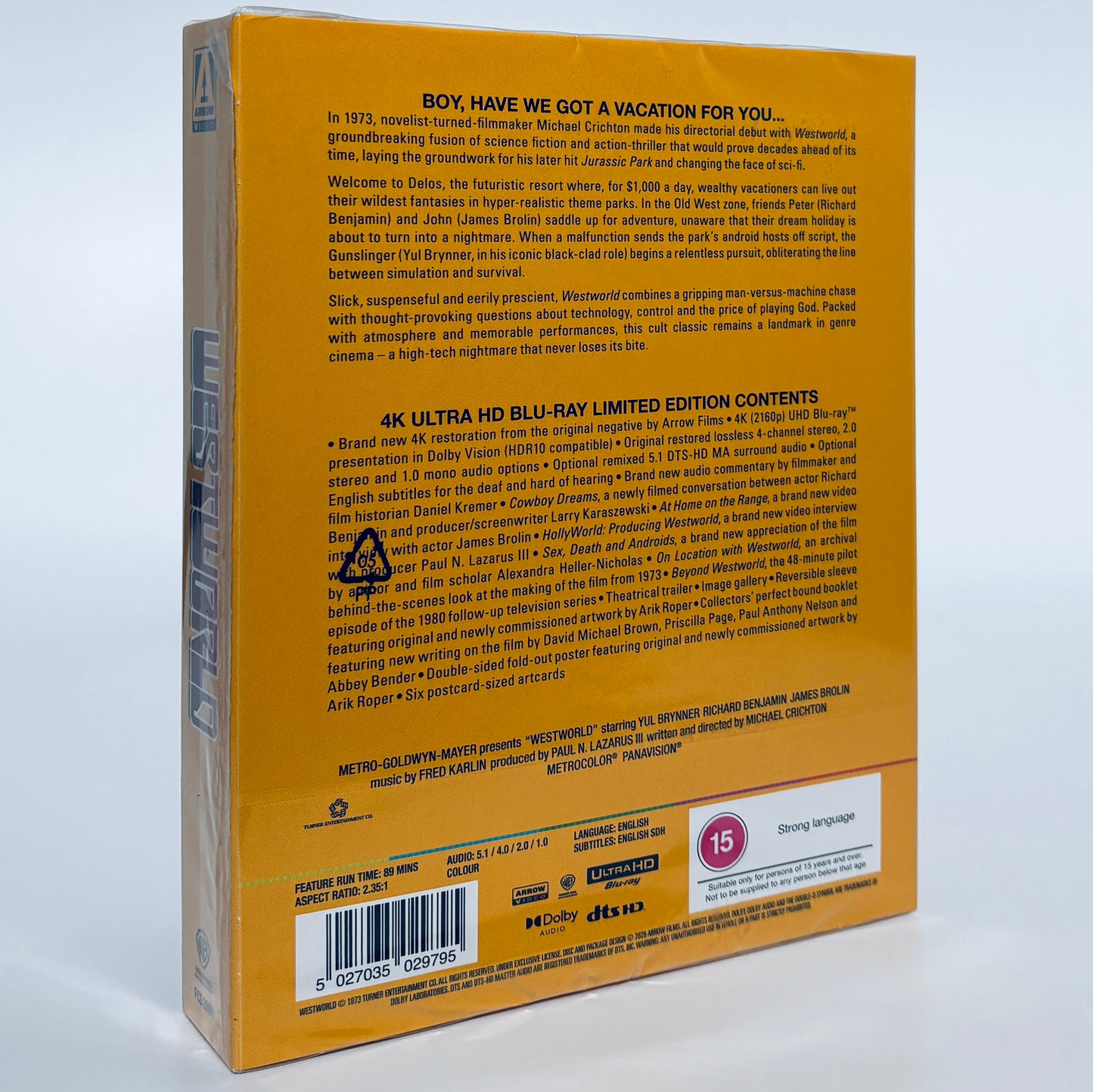 Westworld 4K Ultra HD 1973 Blu-ray Arrow West world Michael Crichton Yul Brynner
