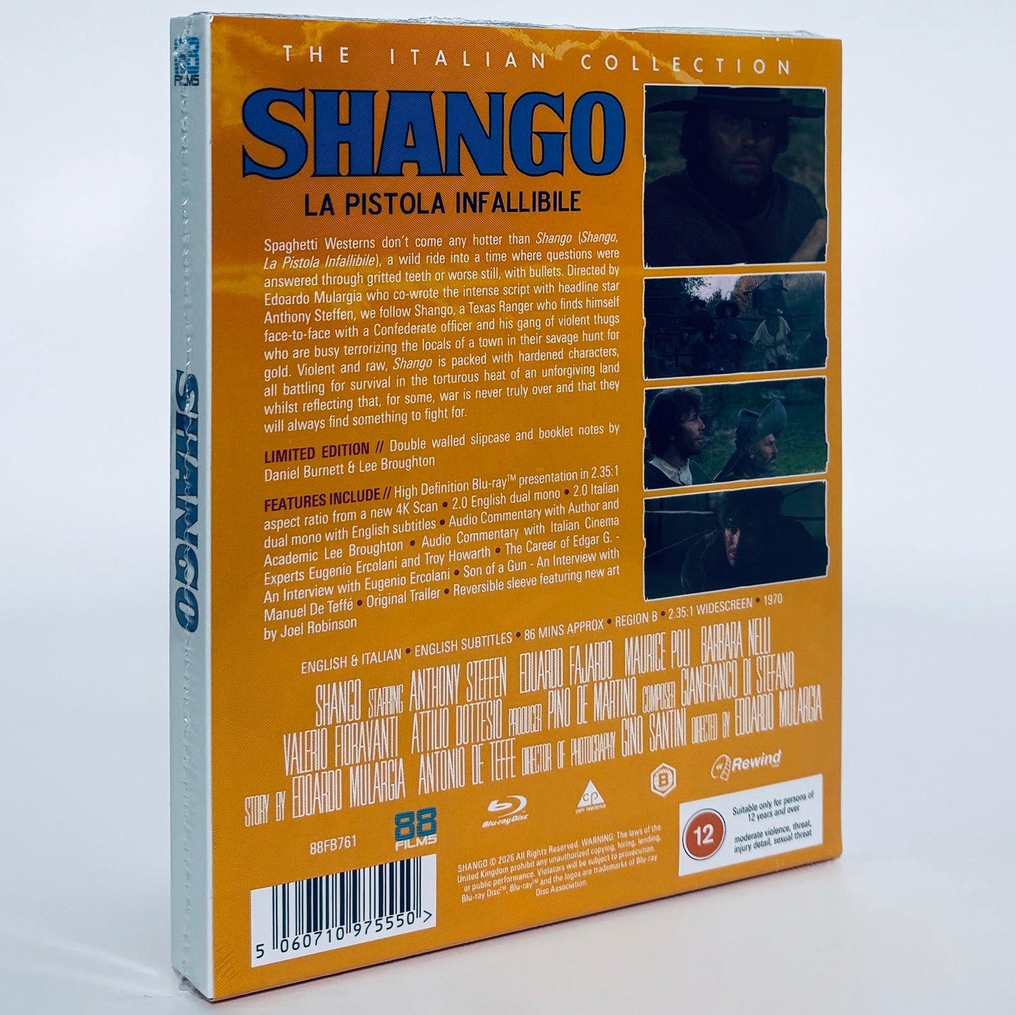 Shango Blu-ray 1970 88 Films La Pistola Infallibile Edoardo Mulargia