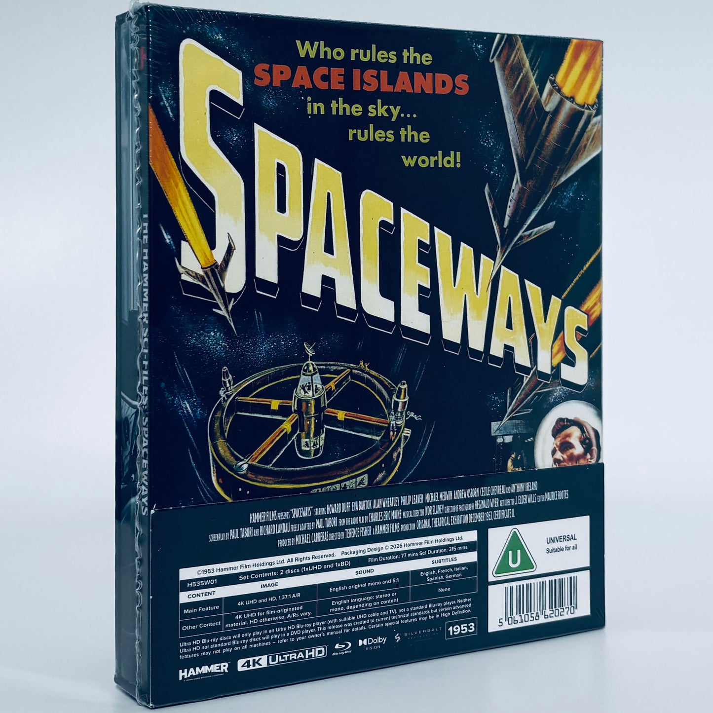 Spaceways 4K Ultra HD Blu-ray space ways Hammer Films Terence Fisher Howard Duff