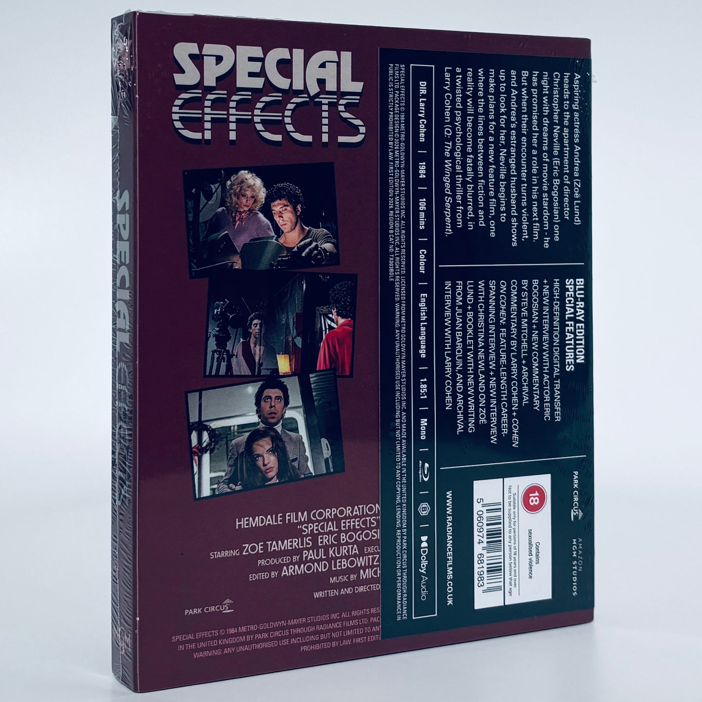 Special Effects Blu-ray 1984 Larry Cohen Radiance Transmission Zoe Tamerlis Lund Eric Bogosian