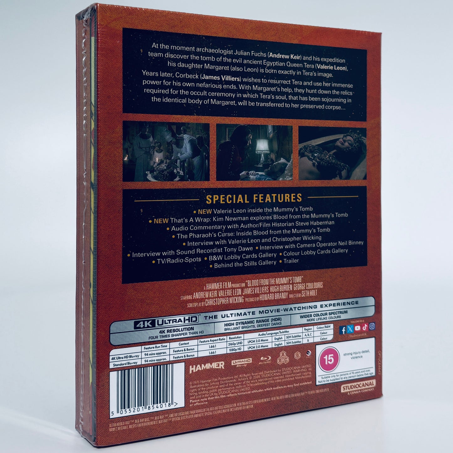 Blood From The Mummy’s Tomb 4K Ultra HD Blu-ray Hammer Films The Jewel of Seven Stars