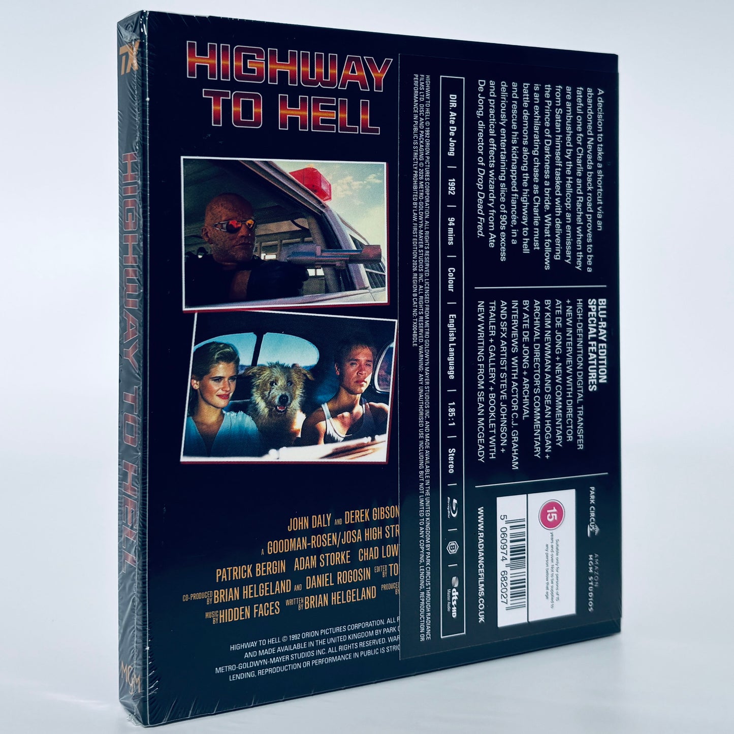 Highway to Hell Blu-ray 1992 Radiance Transmission Ate de Jong Patrick Bergin