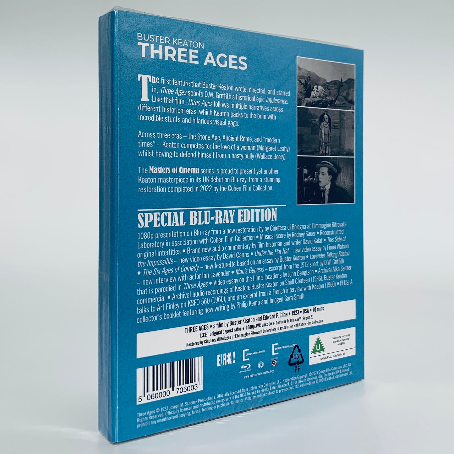 Buster Keaton Three Ages 3 Intolerance Blu-ray Eureka Region B