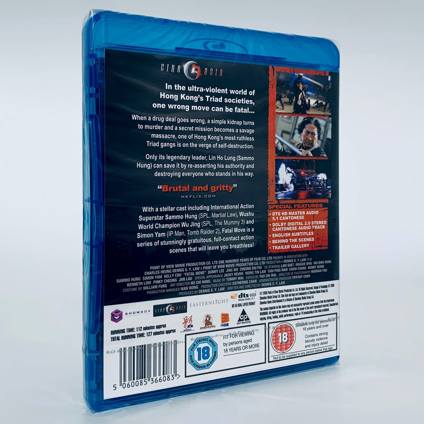 Fatal Move Sammo Hung Wu Jing Simon Yam Triad Wars Danny Lee Region B Blu-ray Cine Asia