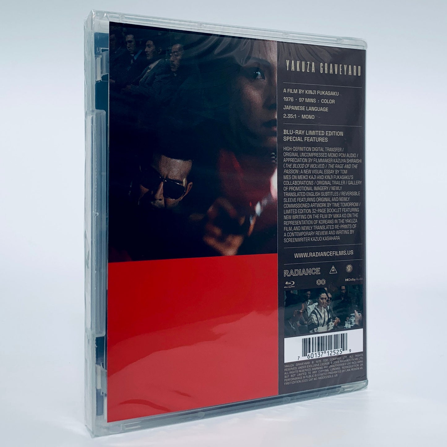 Yakuza Graveyard Kinji Fukasaku Tetsuya Watari Meiko Kaji Limited Edition Blu-ray Radiance