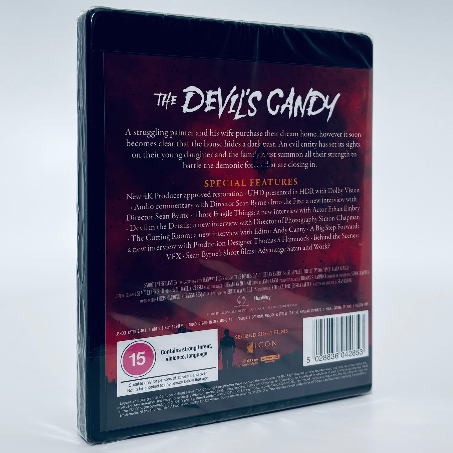 The Devil's Candy 4K Ultra HD Blu-ray 2017 Second Sight Devils Sean Byrne Ethan Embry Standard
