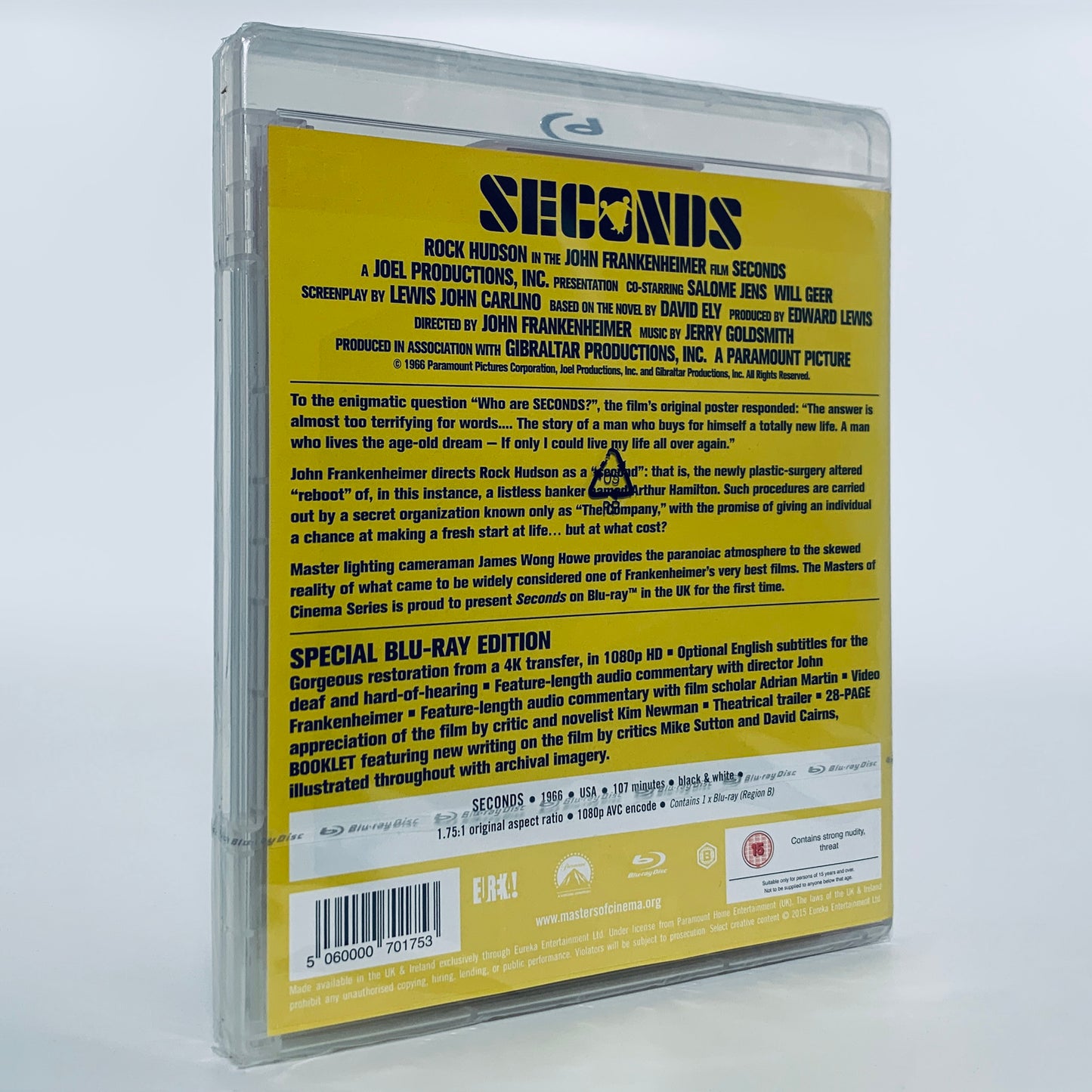 Seconds 1966 John Frankenheimer Rock Hudson Region B Blu-ray Eureka