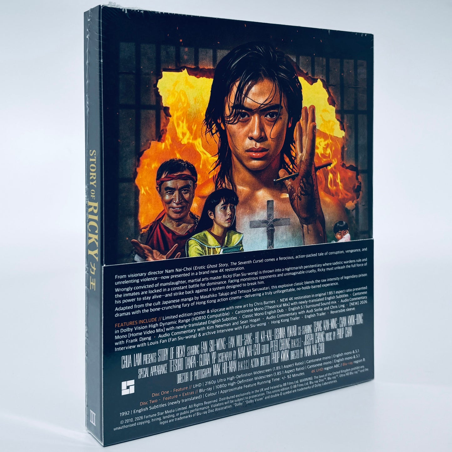 Story of Ricky 4K Ultra HD Blu-ray 88 Films Nam Nai Choi Fan Siu-Wong Riki-Oh