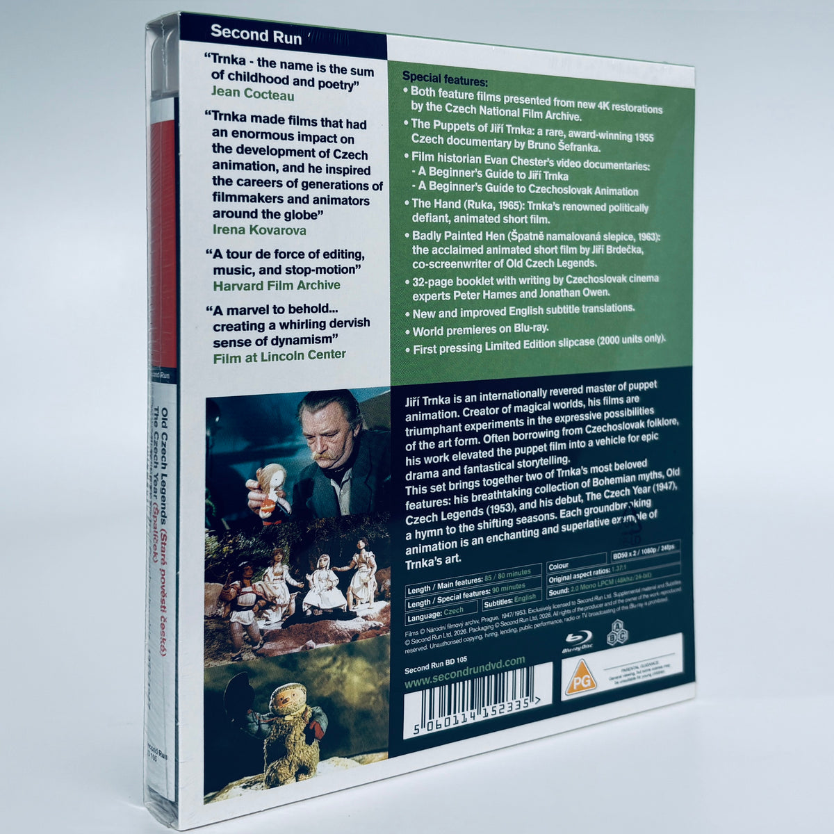 Jiri Trnka Puppet Master Blu-ray Jiří Trnka Second Run Films Old Czech Legends The Czech Year