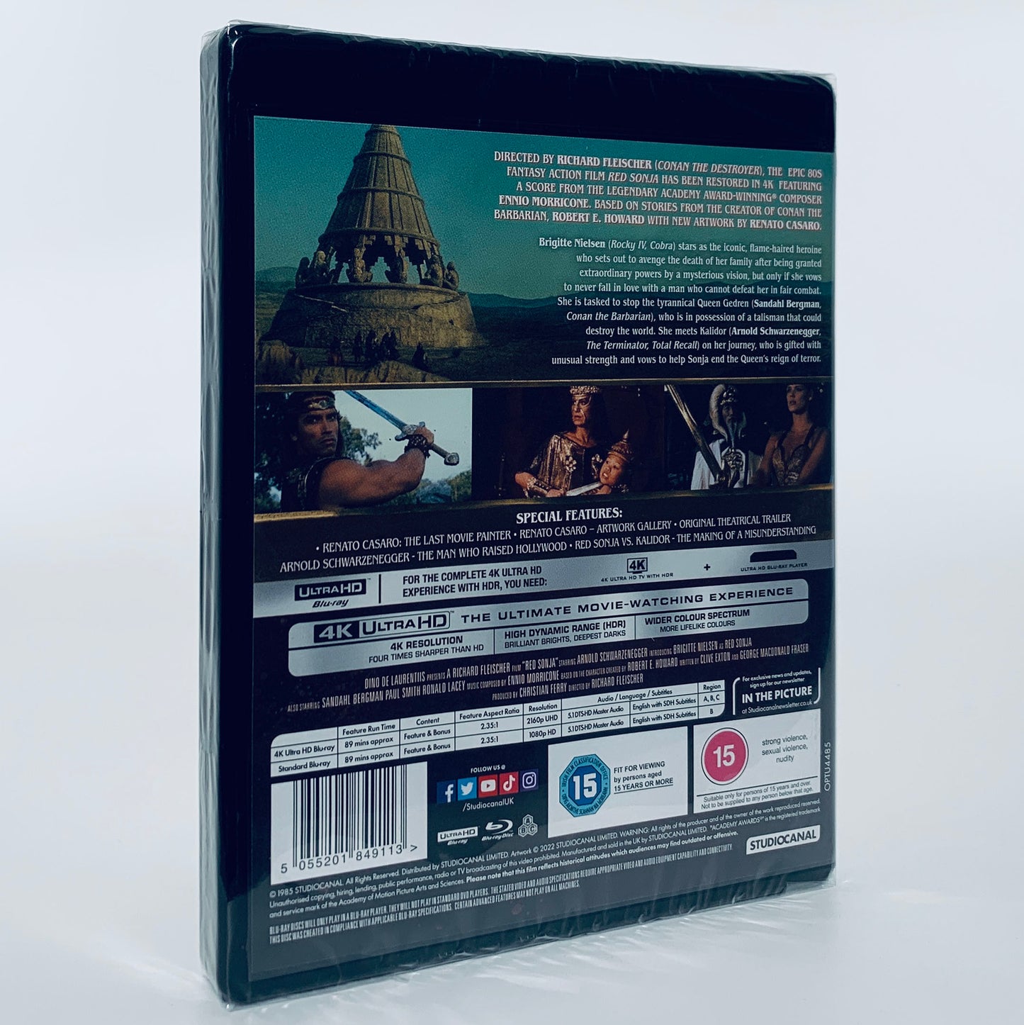 Red Sonja 2-Disc 4K Ultra HD Blu-ray Studio Canal UK 2 Conan 3 Renato Casaro