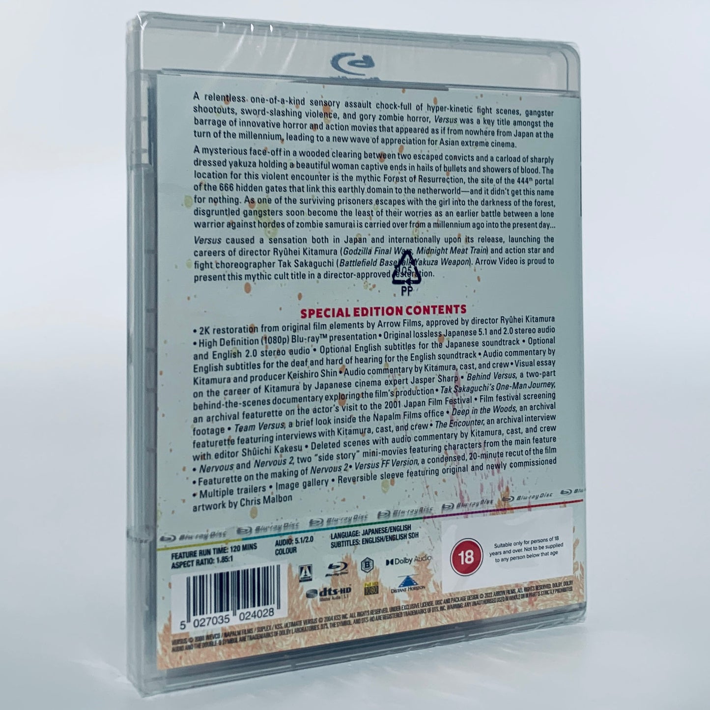 Versus Ryuhei Kitamura Tak Sakaguchi Japanese Region B Blu-ray Arrow Films