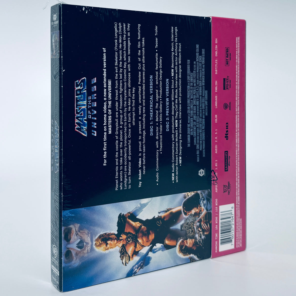 Masters of the Universe 4K Ultra HD Blu-ray Toy Robot Video Arrow Dolph Lundgren 1987 He-man