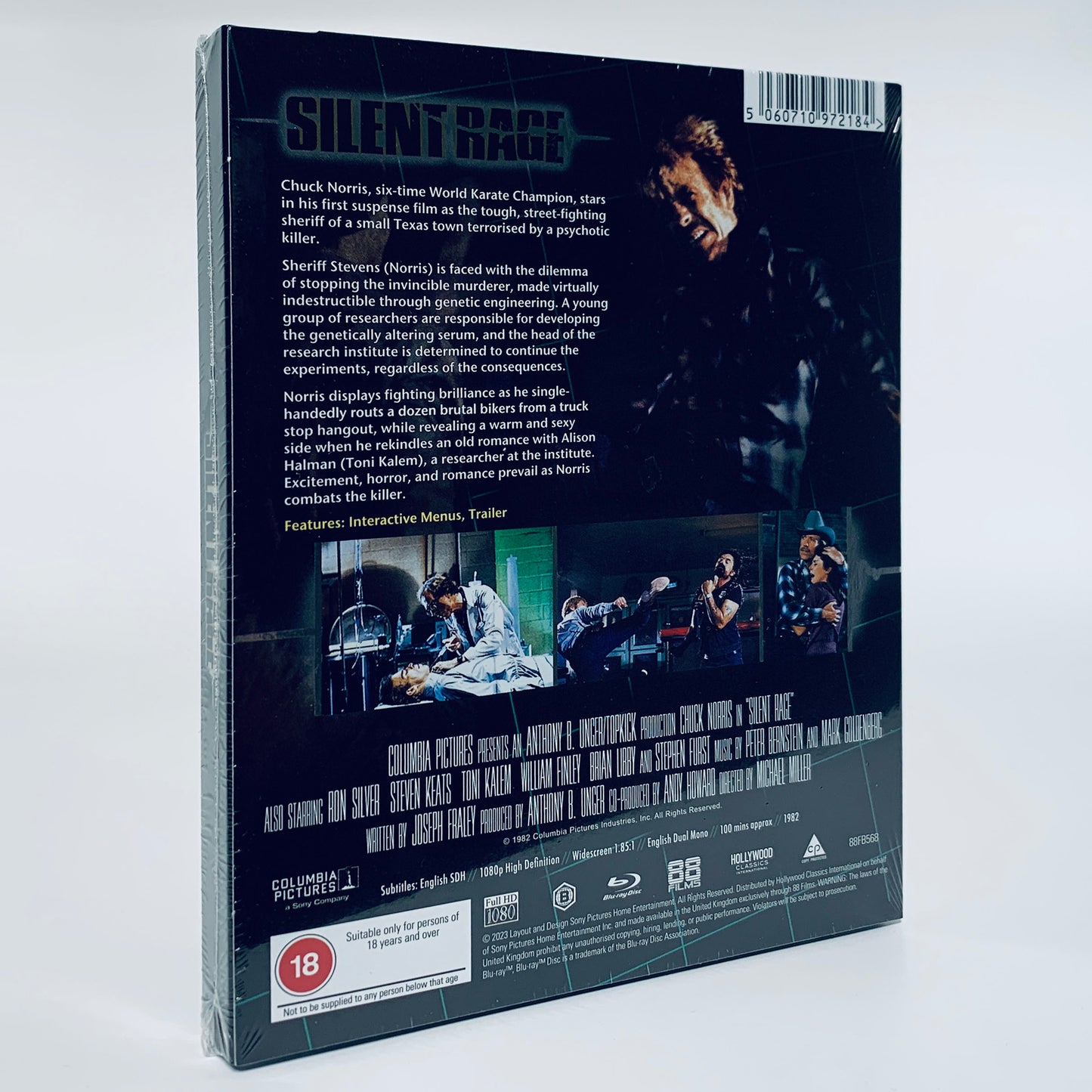 Silent Rage Chuck Norris Limited Slipcase Region B Blu-ray 88 Films UK