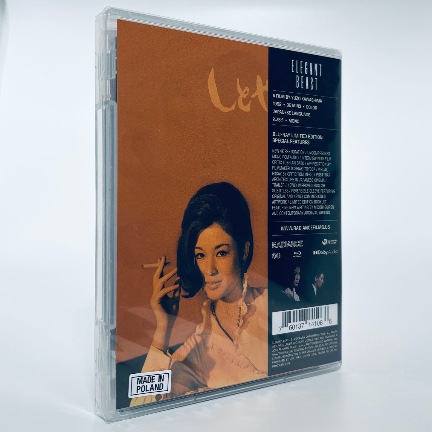 Elegant Beast Japanese Yuzo Kawashima Graceful Brute Limited Blu-ray Radiance