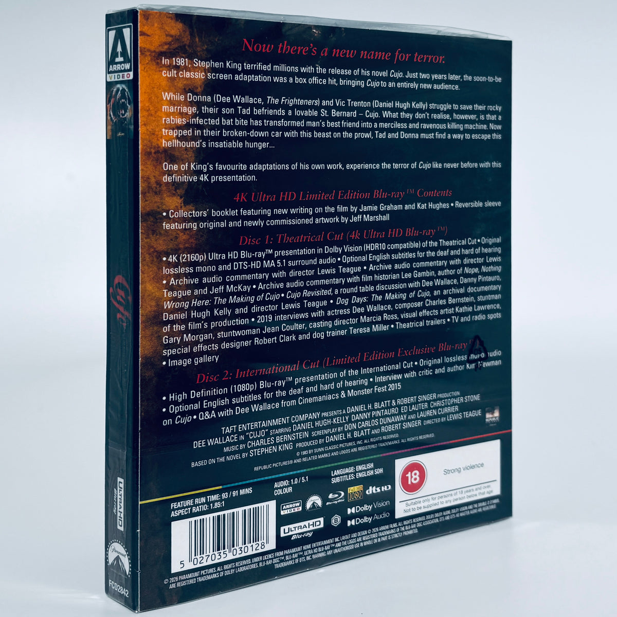 Cujo 4K Ultra HD Blu-ray 1983 Arrow Stephen King