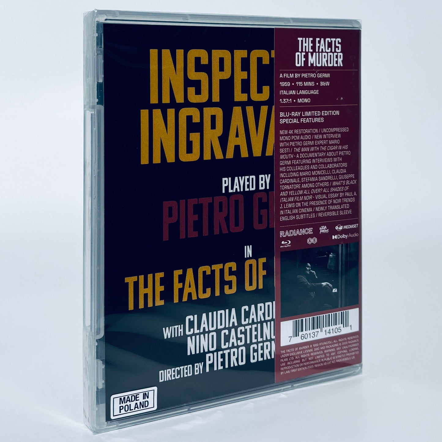 The Facts of Murder Petro Germi Limited Edition Blu-ray Radiance