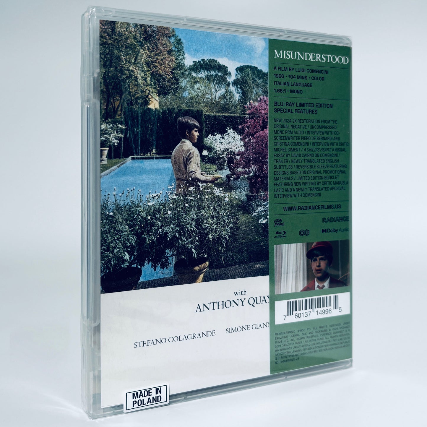 Misunderstood Luigi Comenicini 1966 Limited Edition Blu-ray Radiance