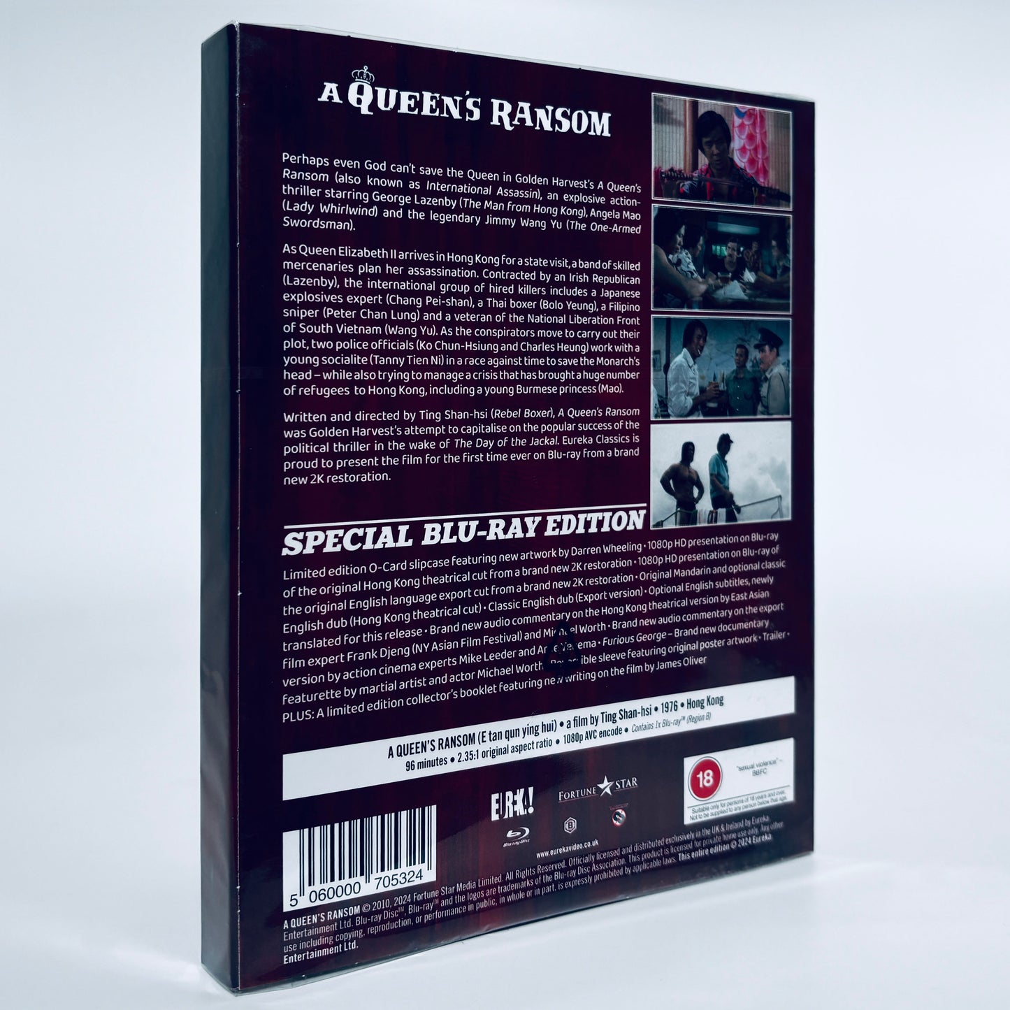 A Queen’s Ransom Blu-ray Wang Yu George Lazenby Angela Mao Eureka International Assassin